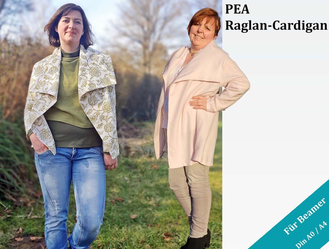 PEA Raglan - Cardigan von 34 - 54