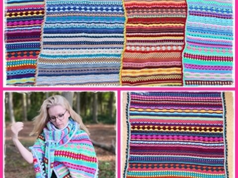 Anleitung zum Häkeln ... Sommer  2021 - Decke