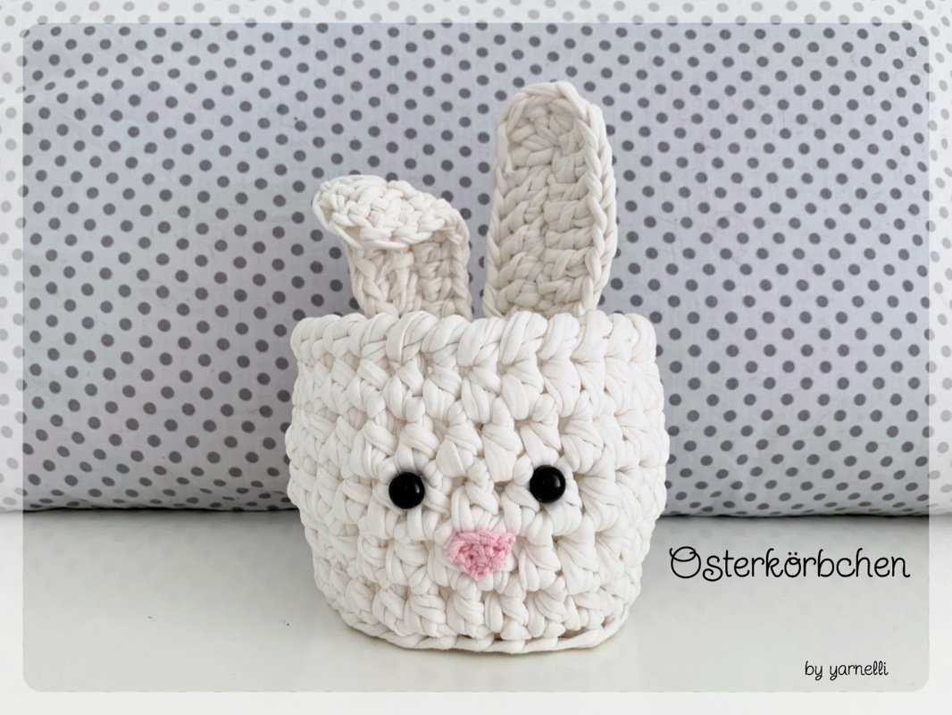 Häkelanleitung für niedliches Osterkörbchen