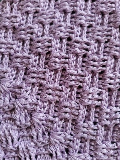 Anleitung "Basked Dream" Dreieckstuch im Korbmuster