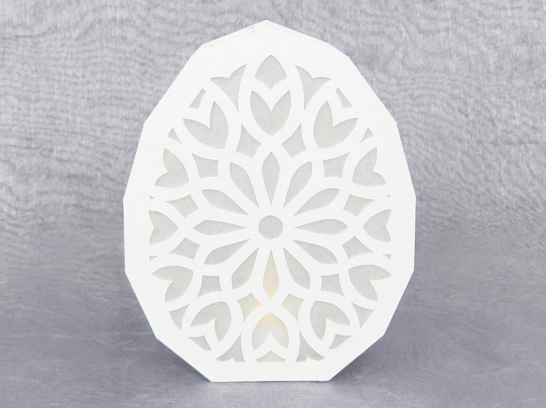 Tischleuchte – Osterei – Bastelanleitung und Vorlagen