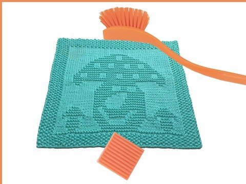 gestricktes Spültuch Waschlappen Deckchen „ Glückspilz “ Strickanleitung