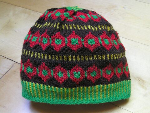 Strickanleitung Mütze "Knusperhaeuschen"