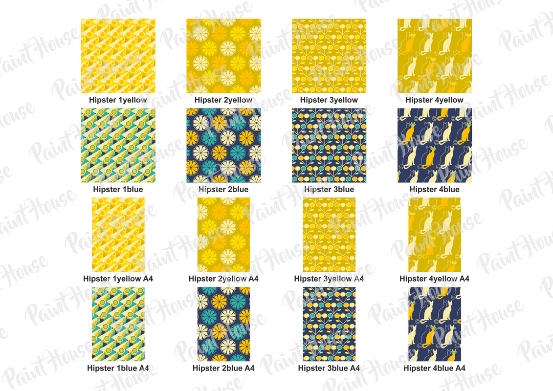 Vorlage Digital Paper Dekore für Scrapbooking