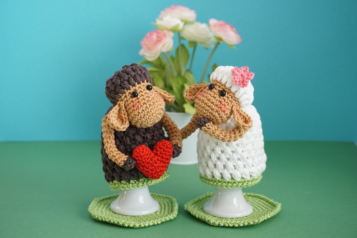 Häkelanleitung Eierwärmer Schafe mit Herz - PDF Datei - Bild 5