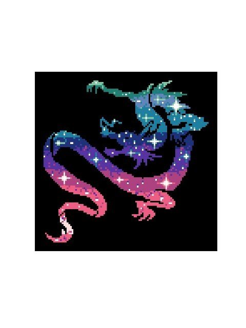 JAPANESE DRAGON - pattern for sc crochet blanket