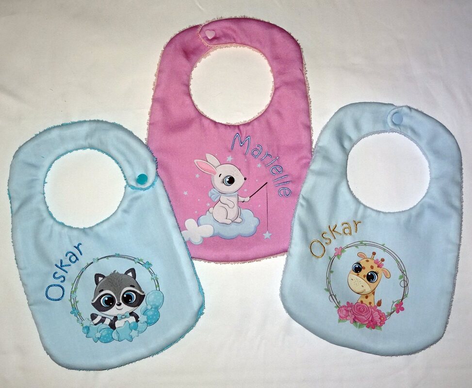 Stickdatei - Lätzchen - 20x30cm + 18x28cm ITH