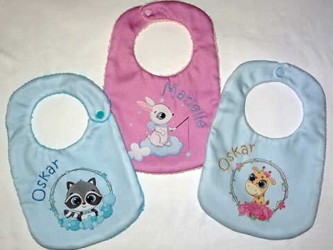 Stickdatei - Lätzchen - 20x30cm + 18x28cm ITH