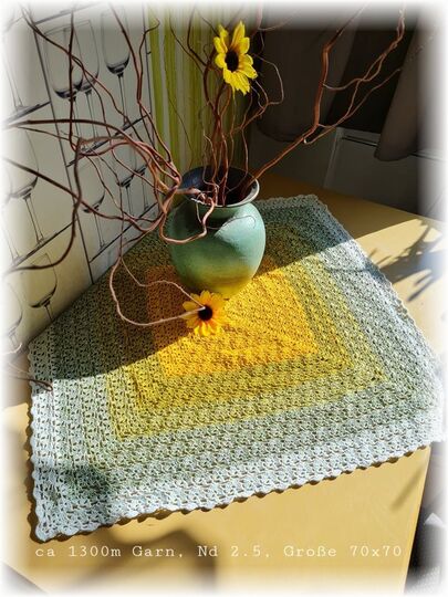 Häkelanleitung Mitteldecke Tischdecke Tulpentanz