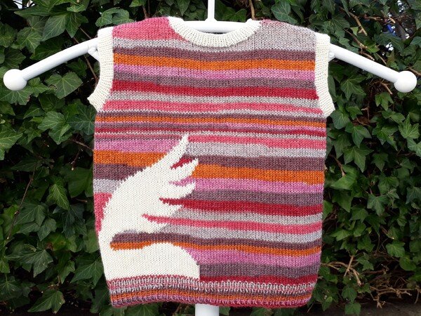 Knitting pattern kids jumper "unicorn"