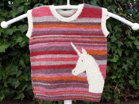 Strickanleitung Kinderpulli "Einhorn"