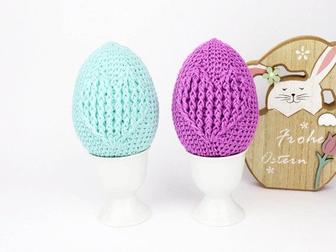 Ostereier mit dem Herz (Gr. 6,5 x 9 cm, Reliefmuster)