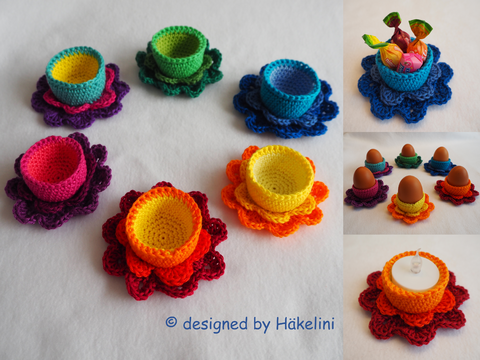 Eierbecher, Teelichthalter, Süßschälchen "Blume“