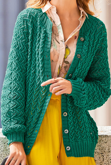 Strickanleitung: Macht immer eine gute Figur: der klassische Cardigan