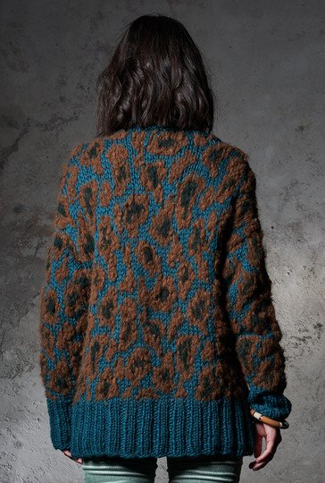 Strickanleitung: Pulli in Animalprint-Leoparden-Optik