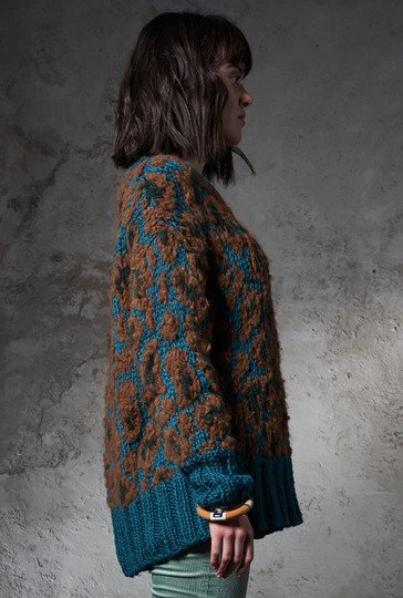 Strickanleitung: Pulli in Animalprint-Leoparden-Optik