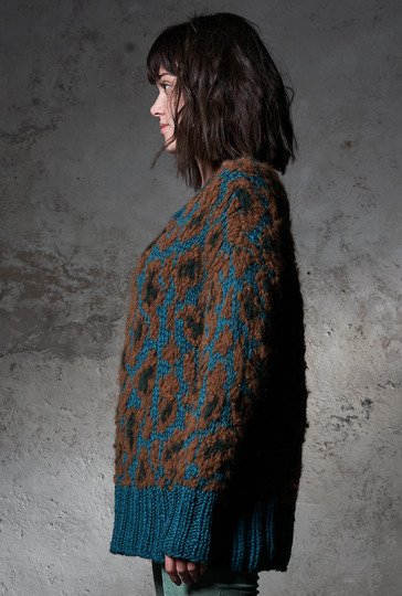 Strickanleitung: Pulli in Animalprint-Leoparden-Optik