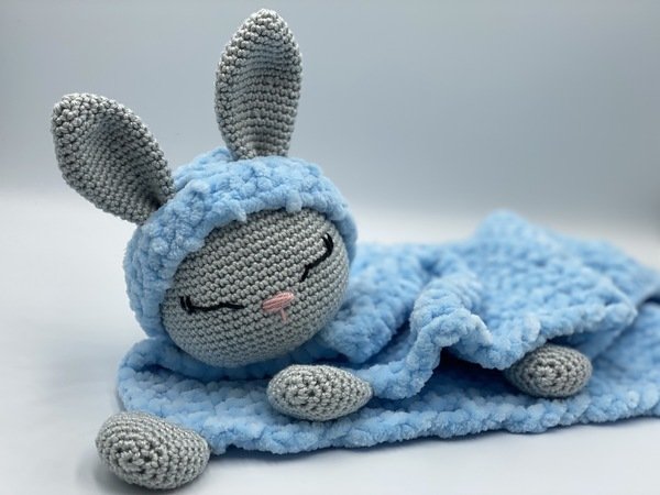 Crochet Pattern - set of Bitering, Dummy chain and Comforter (Bunny)