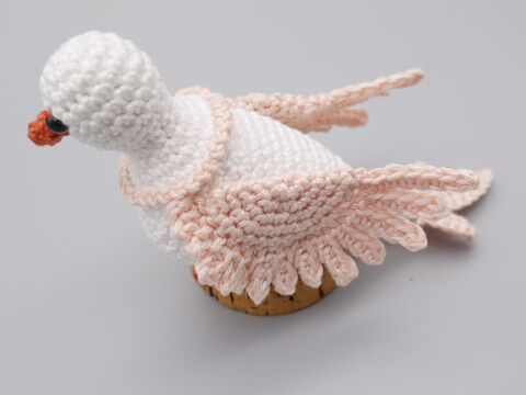 Häkelanleitung Friedenstaube - Hochzeitstaube