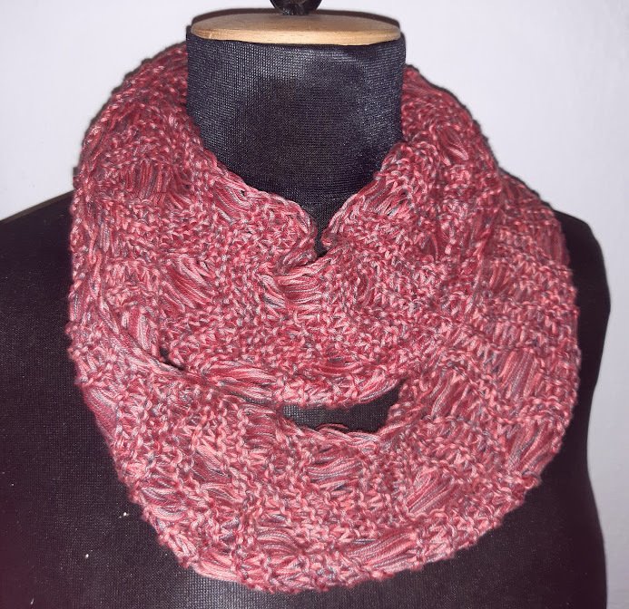 Anleitung Sommerschal oder Loop mit Wellen – Fallmaschenmuster stricken - Bild 2