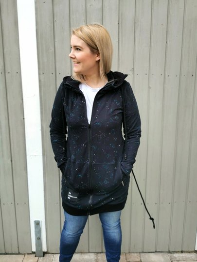 Schnittmuster lange Sweatjacke oder Cardigan mit Kapuze Damen Gr. 32 - 62