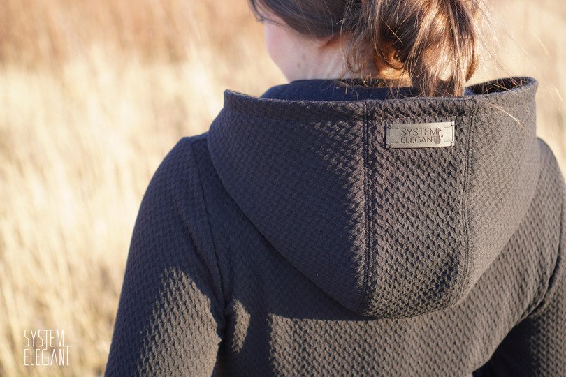 Schnittmuster lange Sweatjacke oder Cardigan mit Kapuze Damen Gr. 32 - 62