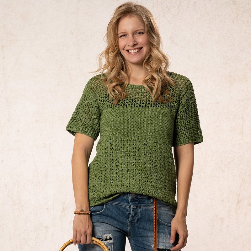 Strickanleitung Damenpulli "Seidenglanz" 762162