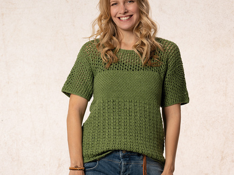 Strickanleitung Damenpulli "Seidenglanz" 762162