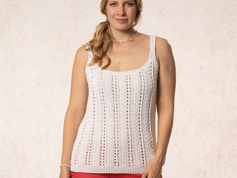 Strickanleitung Damentop "Piano" 762179