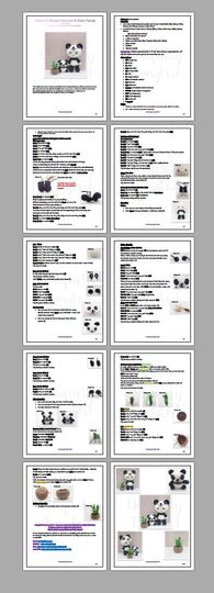 Felton in Panda Costume - Crochet Amigurumi Doll Pattern