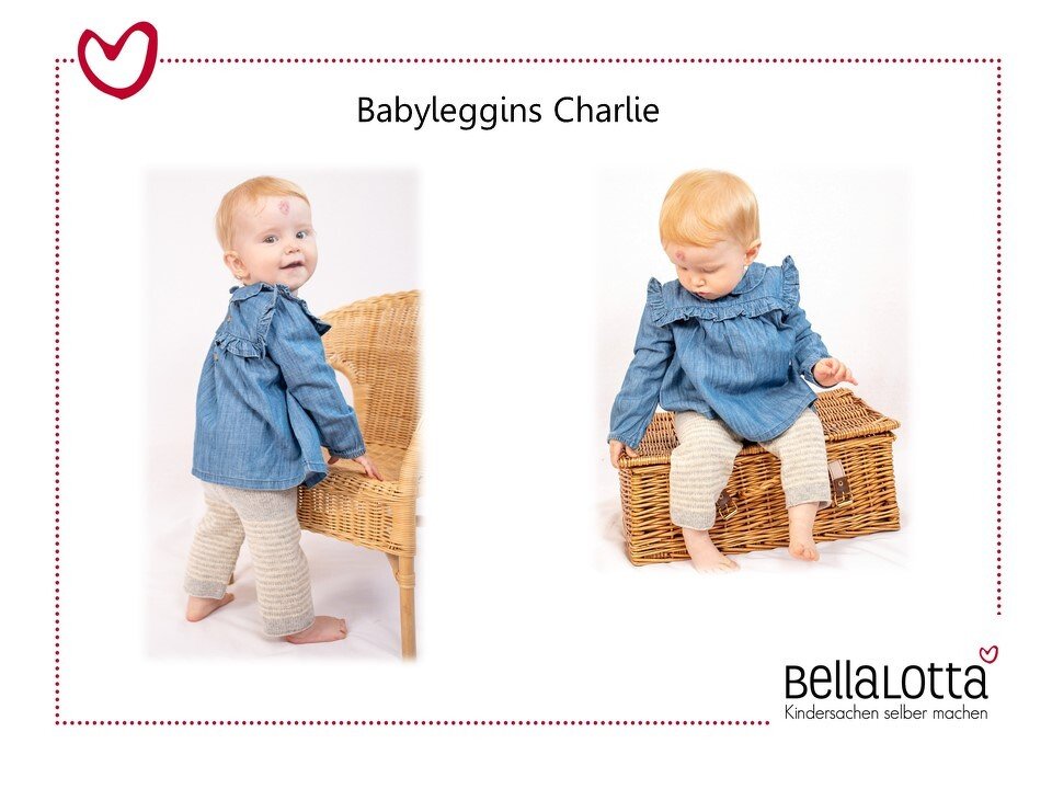Strickanleitung Babyleggins Charlie in den Größen 50 bis 80, Anfänger