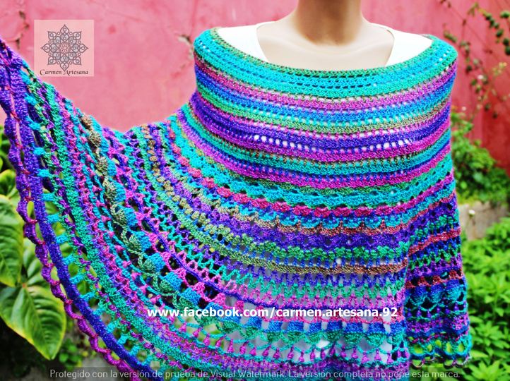 Crochet pattern "Moonlight Poncho"