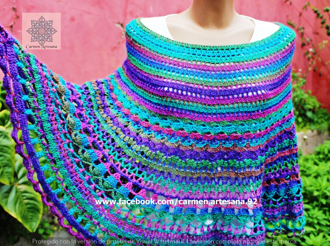 Crochet pattern "Moonlight Poncho"