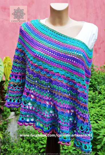 Crochet pattern "Moonlight Poncho"