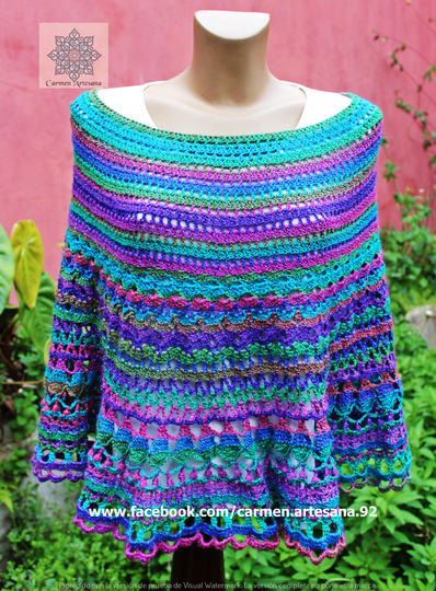 Crochet pattern "Moonlight Poncho"