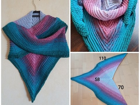 Häkelanleitung Tuch groep gevoel