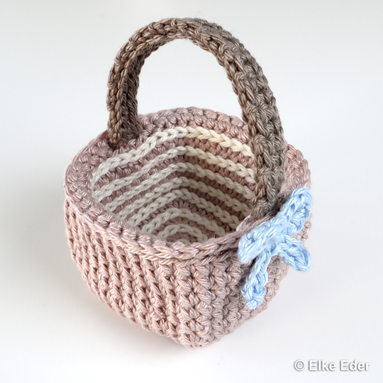 Basket, Utensilo "Spirelli" - Crochet Pattern