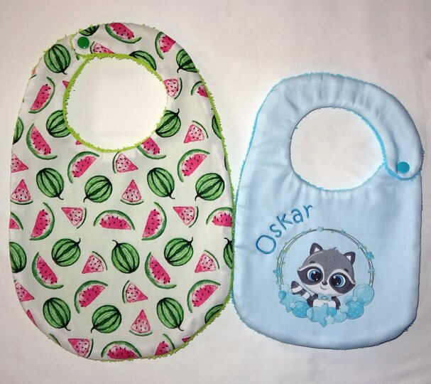 Lätzchen nähen in 3 Größen und 3 Varianten