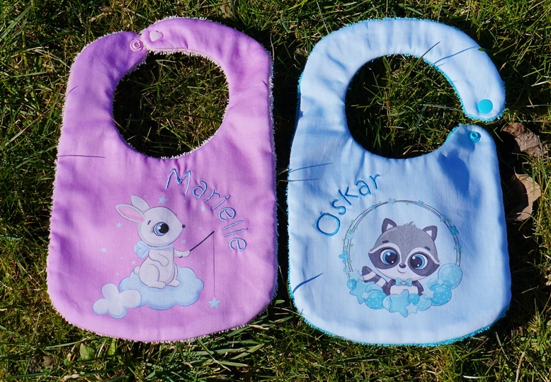 Lätzchen nähen in 3 Größen und 3 Varianten