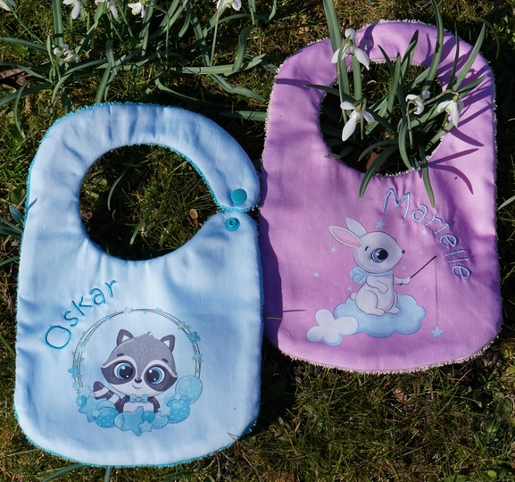 Lätzchen nähen in 3 Größen und 3 Varianten