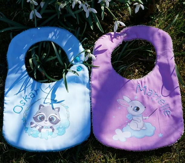 Lätzchen nähen in 3 Größen und 3 Varianten