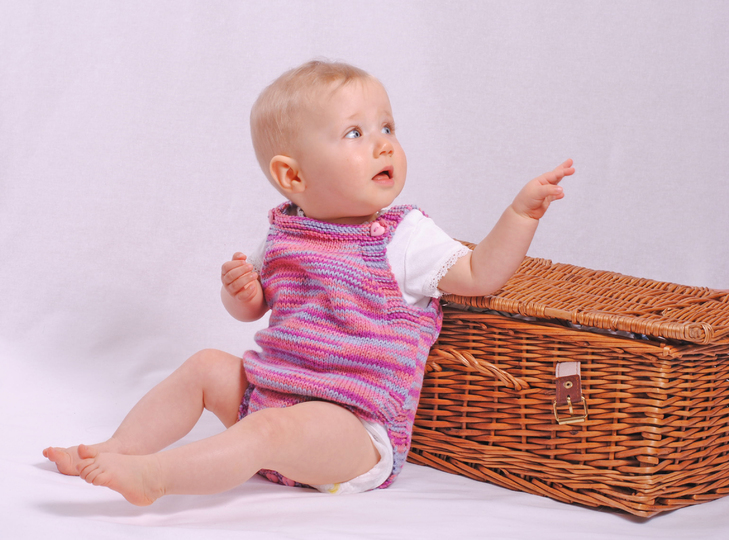 Strickanleitung Babystrampler Murmel in der Größe 62/68