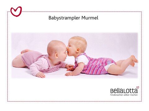 Strickanleitung Babystrampler Murmel in der Größe 62/68