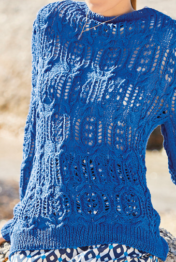 Strickanleitung: Sportlicher Sommerpullover mit einem Hauch Extravaganz