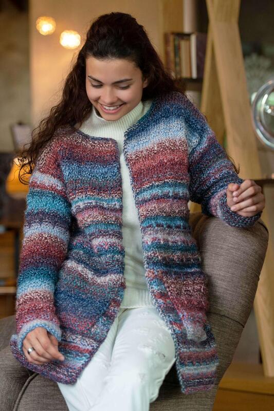 Anleitung Cardigan/Strickjacke mit großen Taschen zum einkuscheln