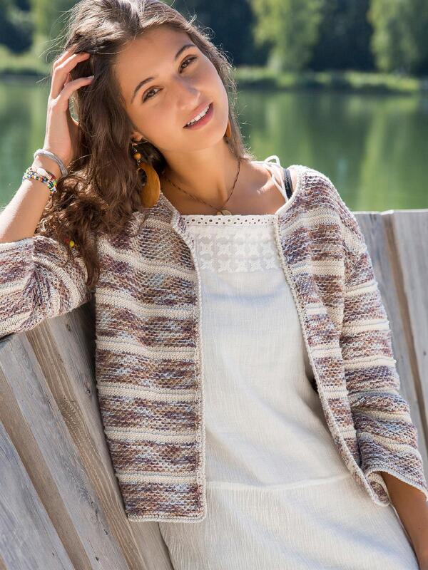 Anleitung Jacke mit Streifen