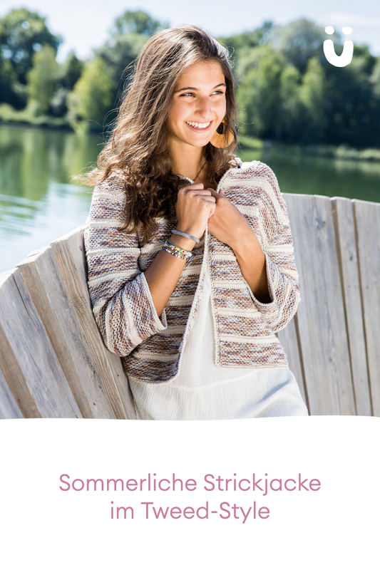 Anleitung Jacke mit Streifen