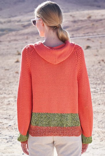 Strickanleitung: Sportiver Hoody mit edlem Touch