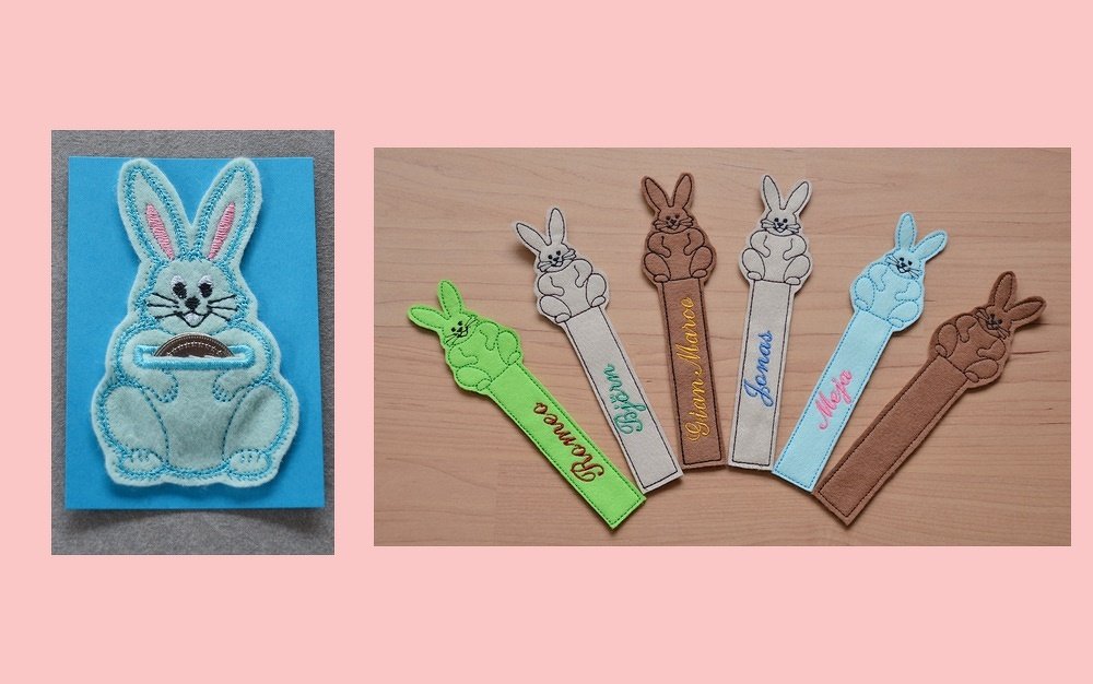 ITH Stickdatei Hase Hopsi für den 13x18 Rahmen