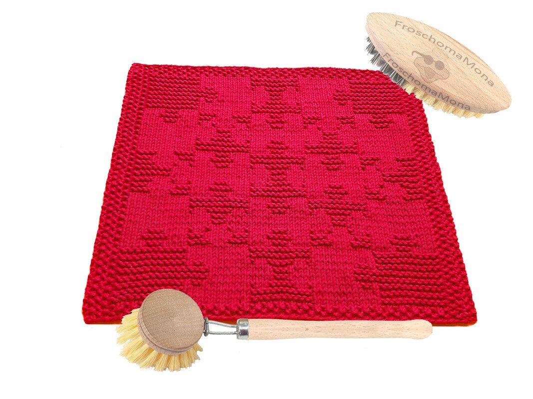 dekoratives Ganzjahres-Spültuch „Puzzle“ für jeden Anlass Strickanleitung - Bild 5